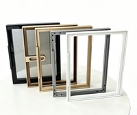 Perfiles de Puerta de Aluminio Ultra Minimalistas y Modernos, Componentes de Marco de Puerta Anodizado de Marco Estrecho Moldeados a Medida para Vinotecas