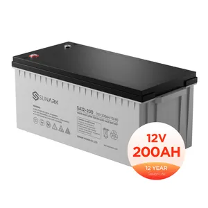 Solar Gel Yuasa Battery 12V 100Ah 200Ah 12 200 Amp Solar Energy Storage Solaire Battery