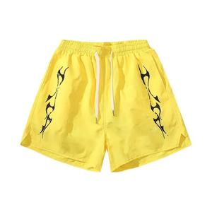 กางเกงขาสั้นห้าส่วนลำลองผ้าฝ้ายทรงหลวมบางเบาแฟชั่นย้อนยุคแบรนด์ดังสำหรับผู้ชายและผู้หญิง คอลเลคชั่นใหม่ปี 2024 ขายส่ง - Product Image 5