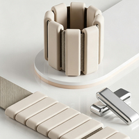 Bracelet lesté en silicone avec sangle Velcro réglable pour le yoga, le Pilates et les entraînements de marche