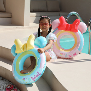 <span class=keywords><strong>Cercle</strong></span> de natation rétro patchwork rayé pour enfants <span class=keywords><strong>cercle</strong></span> de natation gonflable épaissi sous les bras - Product Image 3