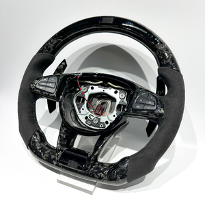 <span class=keywords><strong>Volant</strong></span> de sport pour voiture en cuir et fibre de carbone forgée avec LED pour Mercedes Benz AMG W205 W204 <span class=keywords><strong>W203</strong></span> W212 W213 CLS W222 C300 - Product Image 4