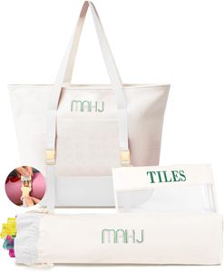 Groothandel opvouwbare milieuvriendelijke moderne multifunctionele draagbare grote canvas tas voor Amerikaans Mahjong voor casino gokken - Product Image 6