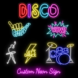Drop Shipping No MOQ Free Design Custom Full Color Neon <b>Lighting</b> Clothing LED <b>Sign</b> - Product Image 6