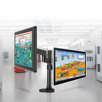 Ordinateur industriel à écran tactile LCD de 17 pouces avec écran entièrement laminé N97 IP65, montage mural, PC embarqué Win10, VESA
