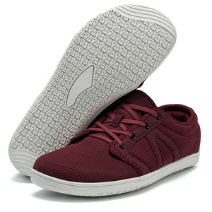 Chaussures de marche unisexes en cuir et maille à semelle souple et zéro dénivelé pour hommes et femmes, avec design à bout large - Product Image 6