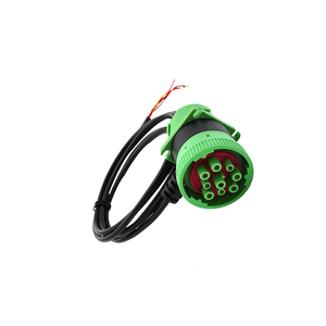 كابل سلكي متين باللون الأخضر من النوع <span class=keywords><strong>2</strong></span> بسعر الجملة J1939 ذكر/أنثى 9 دبابيس لفتح النهاية لخلفية شاحنة الأداء - Product Image 6