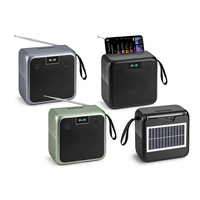 Speaker Bluetooth Tenaga Surya L8SUN dengan Radio FM, Speaker Bass 3D Nirkabel Portabel, Pengisian Daya Surya, Speaker untuk Berkemah di Luar Ruangan