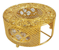 Ensemble de table basse ronde en métal éthiopien avec tasses et soucoupes, collection 2026, offre spéciale