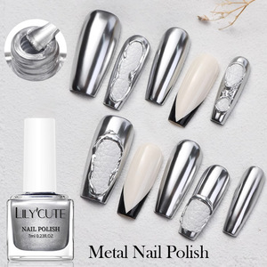 Vernis à ongles gel métallique haute brillance effet miroir argenté super brillant, gel liner UV LED pour nail art, gel de peinture pour contour, vente en gros - Product Image 5