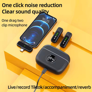 Nuevo Micrófono Inalámbrico con Clip para Cuello, Accesorios Digitales con Pantalla, Carga, Reducción de Ruido en Vivo y Radio - Product Image 4