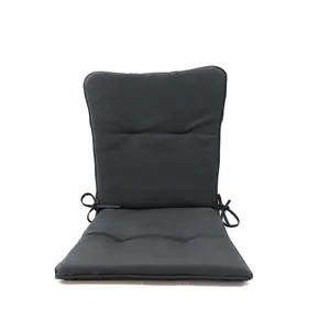 เก้าอี้พักผ่อน100% โพลีเอสเตอร์สีดำทนทานสำหรับใช้งานในร่มและกลางแจ้ง