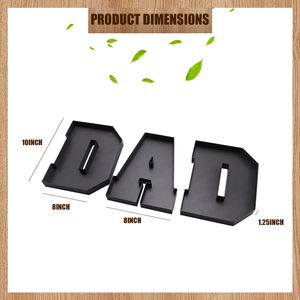 Bandeja de Regalo con Forma de Letras DAD Rellenable con Plástico PLA Impreso en 3D para el Día del Padre - Product Image 3