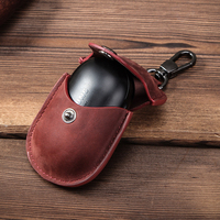 Étui de protection minimaliste en cuir véritable portable pour écouteurs à clipser sur l'oreille pour Samsung Galaxy Buds