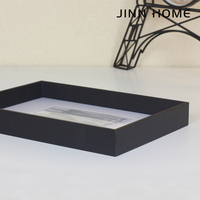 Jinn Home Galerie murale 3D Cadre photo en bois suspendu Boîte à ombre en verre 4x6 6x8 11x14 Cadres Plexiglas Carré Fleur Décoration intérieure