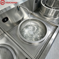 Cuisinière à induction professionnelle pour wok, équipement de cuisson chinois électrique pour cantines et cuisines d'hôtels