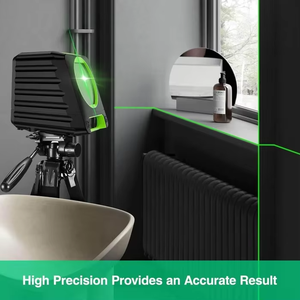 High BOX1G - 30m Outdoor Green Cross Line Self-leveling <b>Laser</b> <b>Level</b> with Vertical Beam Spread Covers of 150 - Product Image 2