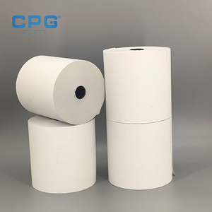 โรงงานขายส่ง ตัวอย่างฟรี กระดาษความร้อนใส 80x80 มม. 55 แกรม พิมพ์ได้ชัดเจน กระดาษใบเสร็จ POS สำหรับเครื่องรูดบัตรเครดิต 80 มม. - Product Image 1