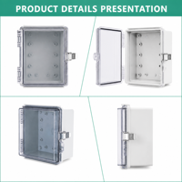 Boîte de jonction électrique étanche à la poussière et à l'eau IP66 en plastique ABS PC X2-T 150*150*90 Gris RAL 7035 IEC 060439-1 Extérieur