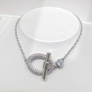 Pulsera de lujo apilable de plata de ley 925 personalizada, chapada en oro de 18k, para parejas, estilo hip hop, cadena de mano para mujer. - Product Image 4