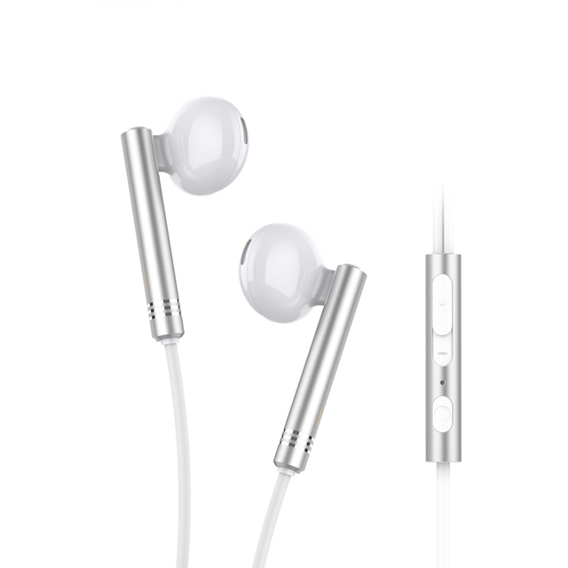 Mosidun Metal Wired 3.5mm in Ear Bass Headphone With Microphone Volume Control Ergonomic Noise Isolating in Ear Wired Headset