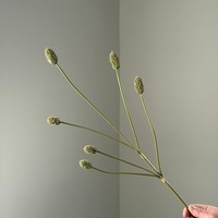 Branche de pin artificielle à tige unique avec fruits, fausse verdure pour la décoration intérieure et les arrangements de mariage