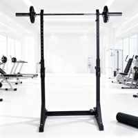 Équipement de musculation et d'entraînement de haute qualité en fer, machine à squats, rack à squats pour la maison
