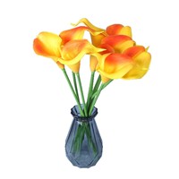 Fleurs artificielles réalistes en soie Calla Lily pour bouquet de mariage, décoration de table de fête, bureau ou maison