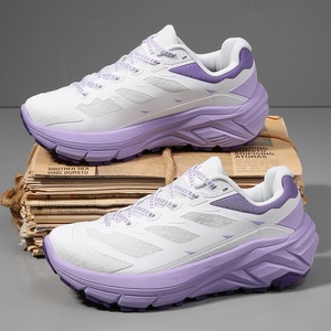 Chaussures de course antidérapantes à coupe basse avec plaque de carbone, amorti et rebond, à lacets, pour la randonnée décontractée en extérieur et les sports tout-terrain - Product Image 3