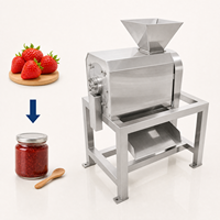 Industriële fruitpulpmachine van 304 roestvrij staal, jammaker, hoog rendement fruitpulpverwerker voor voedselproductie