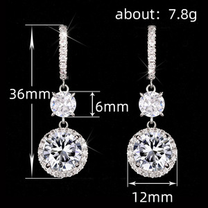Orecchini Pendenti Lunghi e Rotondi per Donne, Accessorio Semplice per Uso Quotidiano, Gioiello di Moda per Outfit - Product Image 3