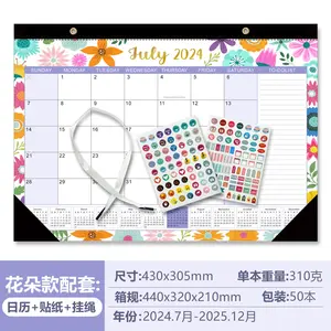 Personalized A3 Weekly Monthly Custom Printed 2024 2025 And 2024 Office Family Diy Design Custom Planner Wall Calendar