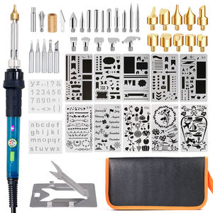 Kit d'outils de <span class=keywords><strong>pyrogravure</strong></span> sur bois, fer à souder, <span class=keywords><strong>pochoir</strong></span>, artisanat, <span class=keywords><strong>pyrogravure</strong></span>, outils de <span class=keywords><strong>pyrogravure</strong></span> sur bois 60W - Product Image 1