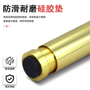 Aluminum Alloy Furniture <b>Leg</b> 35mm Round Tube <b>Adjustable</b> Heavy Duty <b>Table</b> Support Black Gold Minimalist Design - Product Image 5