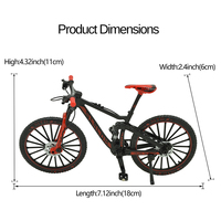 PANDAS-Bicyclette en alliage 1:8, modèle de vélo de course en métal moulé sous pression, vélo de collection pour simulation, décoration, cadeau, véhicule