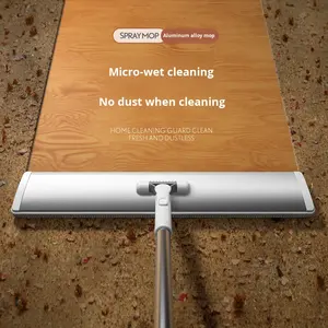Vente en gros de serpillière en alliage d'aluminium rectangle plat mains libres pour le lavage des sols en bois avec tête de serpillière pour la <span class=keywords><strong>maison</strong></span> - Product Image 4