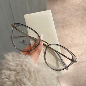 เฉียนไน แคทอายกรอบแว่นตาแบบเต็มกรอบป้องกันแสงสีฟ้าผู้หญิงรูปร่างไม่สม่ำเสมอ JS7-1-24021 - Product Image 5