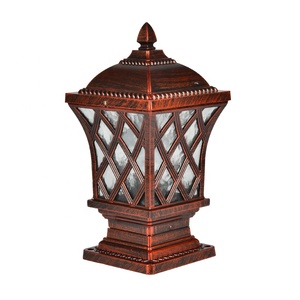 Luz de pilar de puerta principal, farol de <span class=keywords><strong>pedestal</strong></span> <span class=keywords><strong>para</strong></span> exteriores, luces decorativas <span class=keywords><strong>para</strong></span> poste de jardín, cerca de casa - Product Image 2