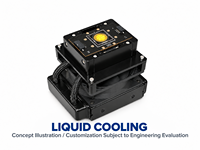 Module LED COB refroidi par liquide personnalisable 800W 17,13 mm LES pour projecteur de scène et éclairage professionnel
