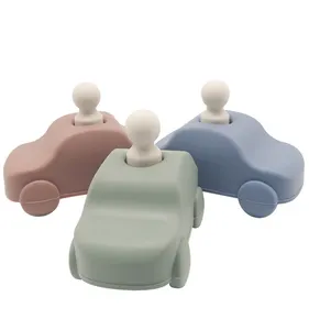 Yeni bebek yumuşak silikon araba yapı taşları 3D katlanır eğitici istifleme oyuncaklar çocuklar için