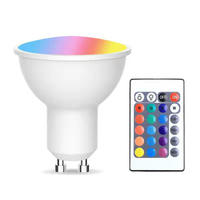 Luz LED GU10 Inteligente, Control Remoto por Voz y Aplicación Wifi, Foco RGB TUYA, Regulable CCT, Decoración Navideña, 110V 220V