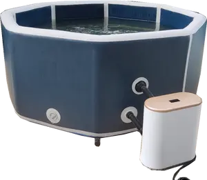 <span class=keywords><strong>Spa</strong></span> Hinchable Tricon con <span class=keywords><strong>Hidromasaje</strong></span> y Burbujas, Redondo, 14'x24'x48'', PVC, Estructura de 3 Capas, con Bomba de Filtro y Escalera, Garantía de 12 Meses - Product Image 1