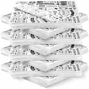 <b>Recyclable</b> Custom Logo Greaseproof Waterproof Food Grade Wax <b>Paper</b> for Pizza Burger Sandwich Sugar <b>Wrapping</b> - Product Image 5