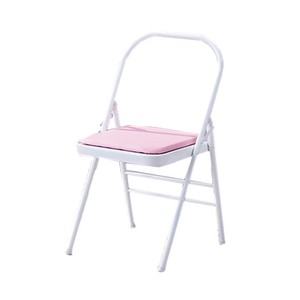 Silla plegable de yoga Qisen, metálica, negra, individual, con soporte plegable para práctica de yoga - Product Image 5