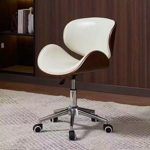 Silla Ergonómica Curva de Madera para Técnicos de Uñas, Silla de Salón con Ruedas y Altura Ajustable para Salón de Manicura - Product Image 2