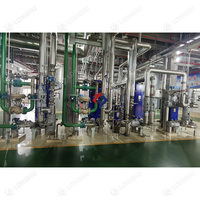 150TPD grande usine de machine de raffinage d'huile en continu pour l'huile de moutarde de soja de palmiste comestible