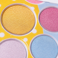 Palette de fards à paupières minéraux multi-perles - Teintes irisées arc-en-ciel, formule hautement pigmentée et estompable, compacte tout-en-un