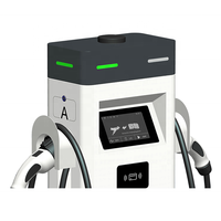 Chargeur EV au sol 22kW double prise AC pile de charge pour usage commercial avec système de paiement