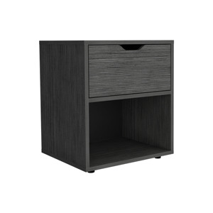 Aberdeeen 19.7-Inch High Nightstand End Table With <b>Open</b> Shelf - Product Image 6