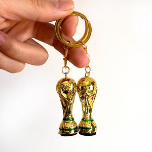 Porte-clés en PVC souple en forme de ballon de football 2026 avec logo, étoiles et motifs de drapeaux nationaux, origine CN, modèle Wgq - Product Image 6